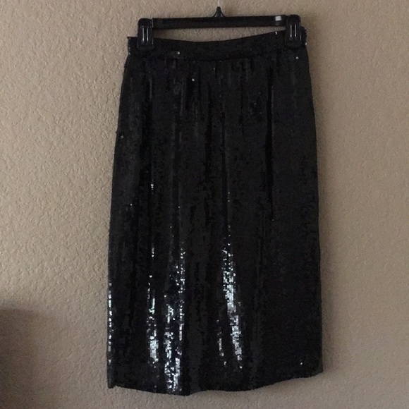 Dresses & Skirts - Black Sequin Pencil Skirt